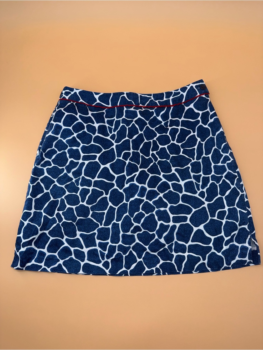 EP PRO Golf Preppy Animal Print Navy Blue Patterned Skirt Skort